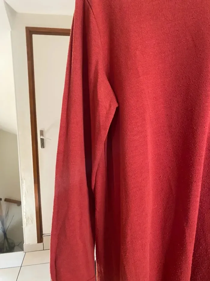 Tunique rouge femme – Taille XL – Élégante, fluide & confortable - photo numéro 4