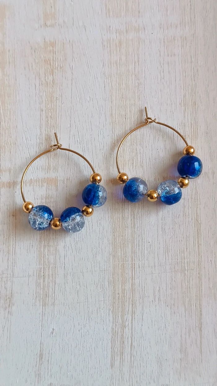 Jolies créoles acier inoxydable