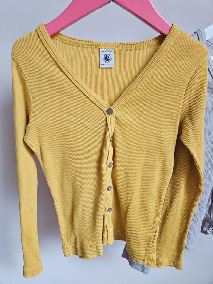 Lot de 2 gilets Petit Bâteau 8 ans - photo numéro 2