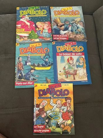Lot de 5 livres de lecture diabolo, moi je lis des 7 ans Milan