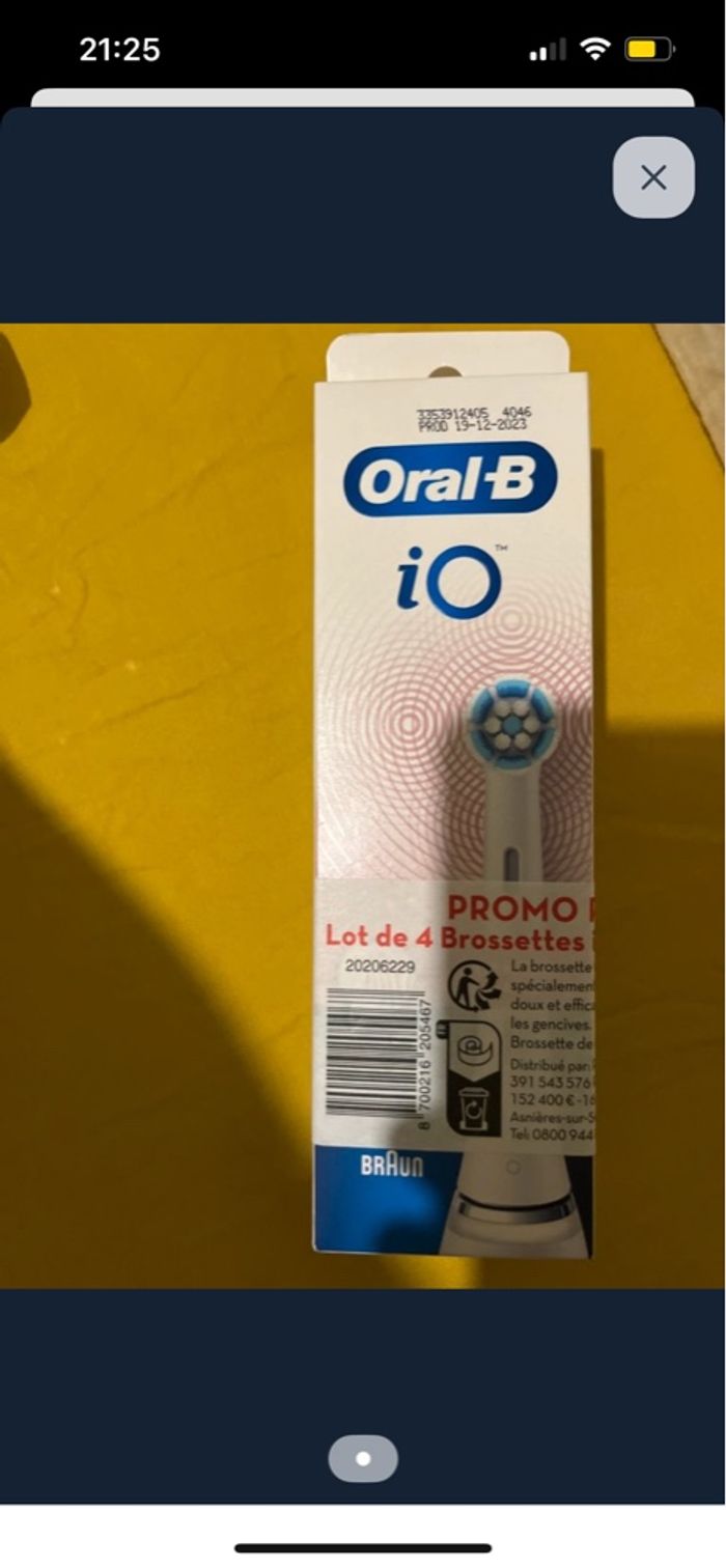 Dés brossette OralB io