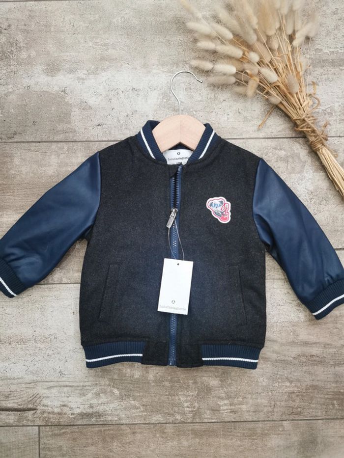 🌺Très Veste Lulu Castagnette 12 mois bombers - photo numéro 4