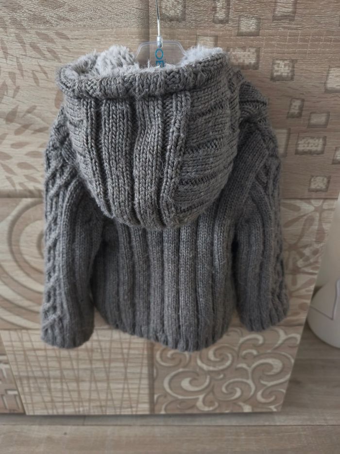 Manteau maille et polaire Zara mixte - photo numéro 6