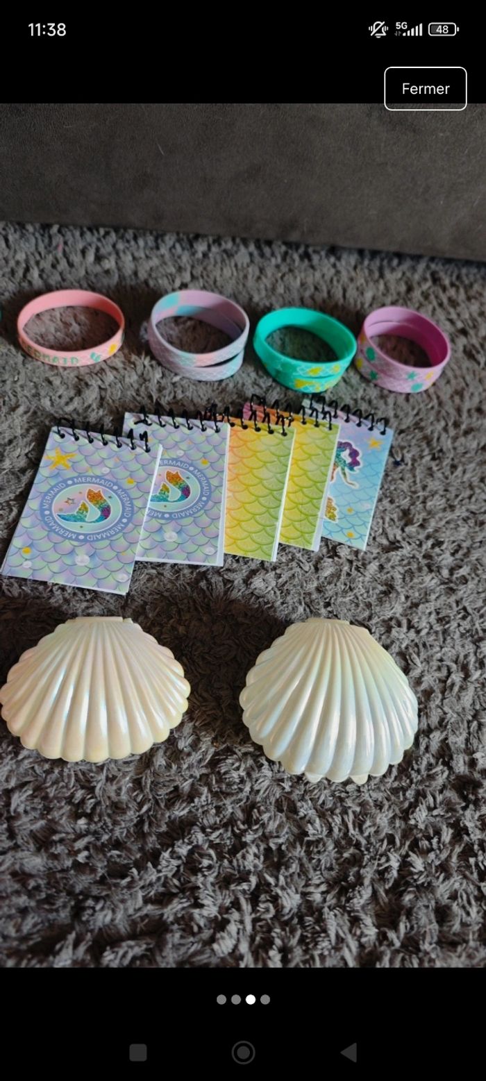 Décorations et cadeaux anniversaire sirènes - photo numéro 3