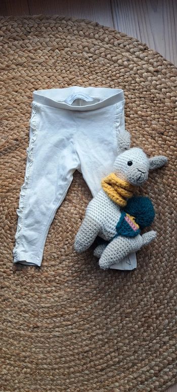 Legging blanc taille 12 mois