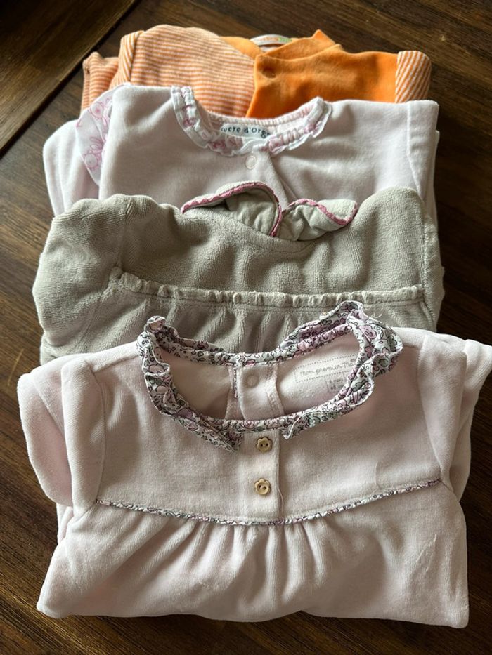 Lot pyjamas velours