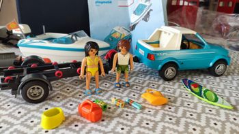 Pick up de surfeur et bateau avec Moteur PLAYMOBIL complet (sans boîte)