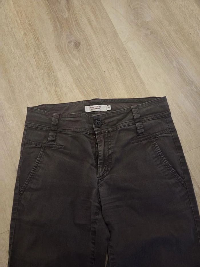 pantalon patte d'eph Comptoir des Cotonniers gris et noir taille S - photo numéro 2