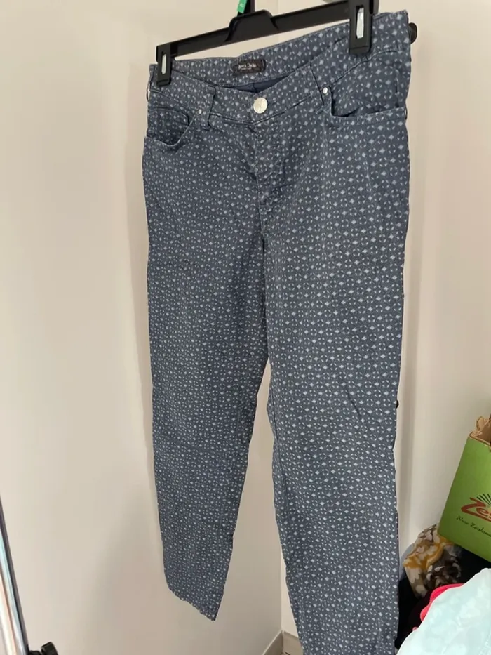 Pantalon enduit bleu 42