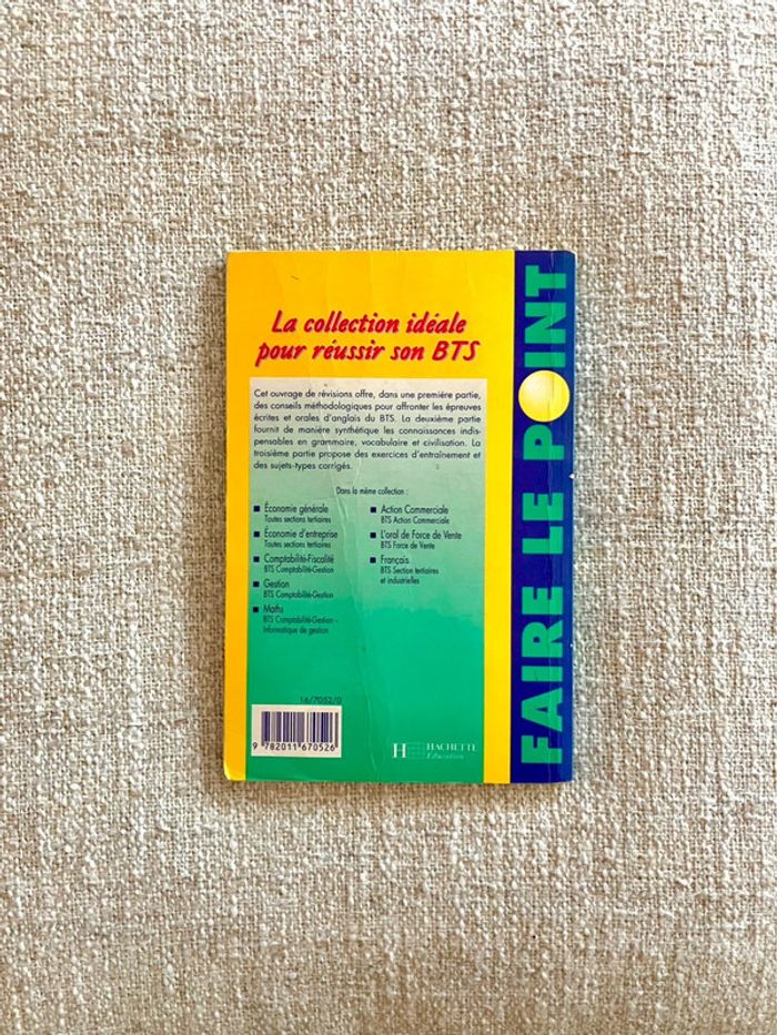 Faire le point Anglais Bts Toutes Sections Hachette Education - photo numéro 2