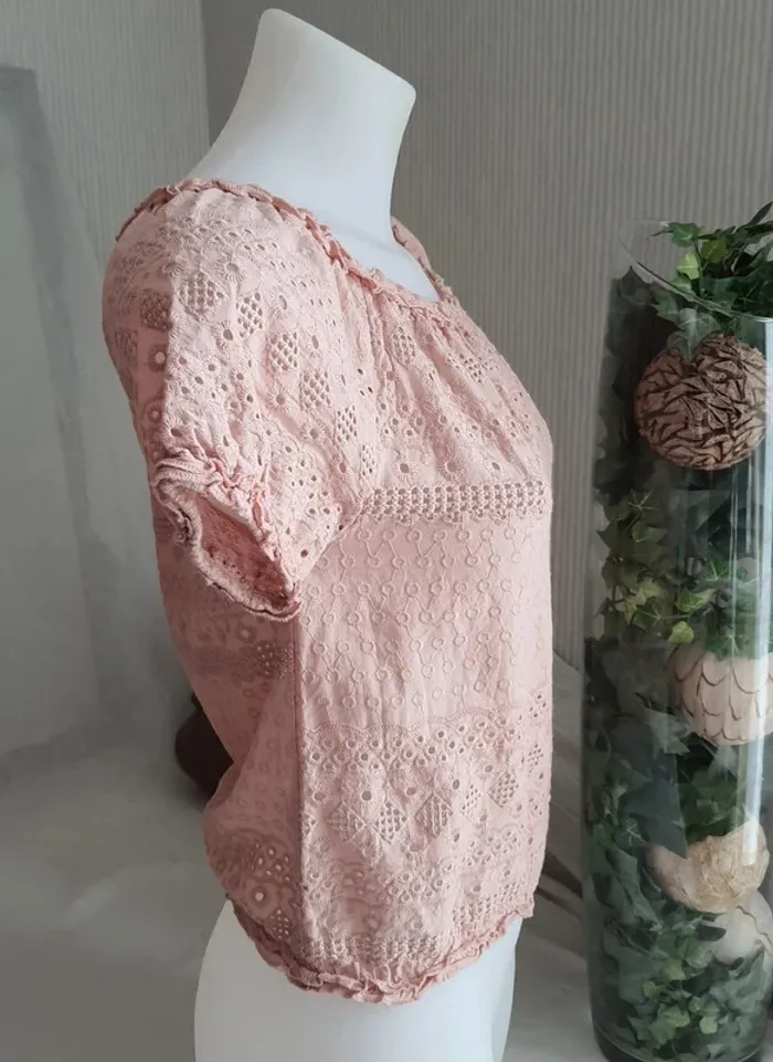 Top femme vieux rose taille S - photo numéro 3
