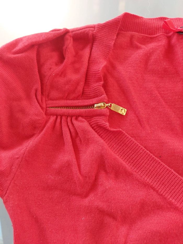Haut MORGAN taille 38 / M rouge manches courtes - photo numéro 2