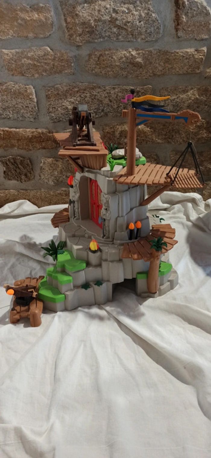 Rocher ile viking de beurk avec armes playmobil - photo numéro 9