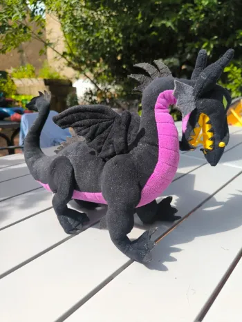 Peluche dragon belle aux bois dormant rare disneyland paris