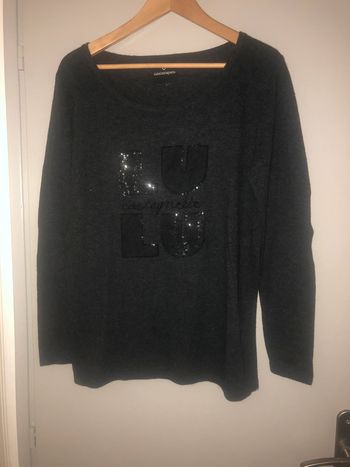 Pull gris foncé Lulu Castagnette taille L