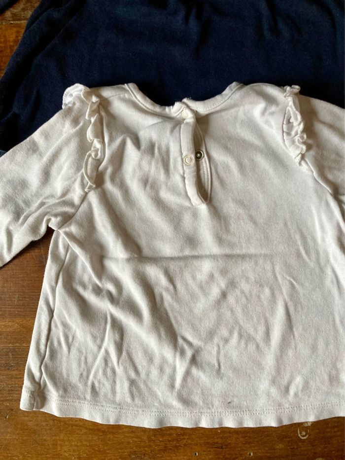 Lot de 2 tee-shirts fille 18 mois Petit Bateau - photo numéro 8
