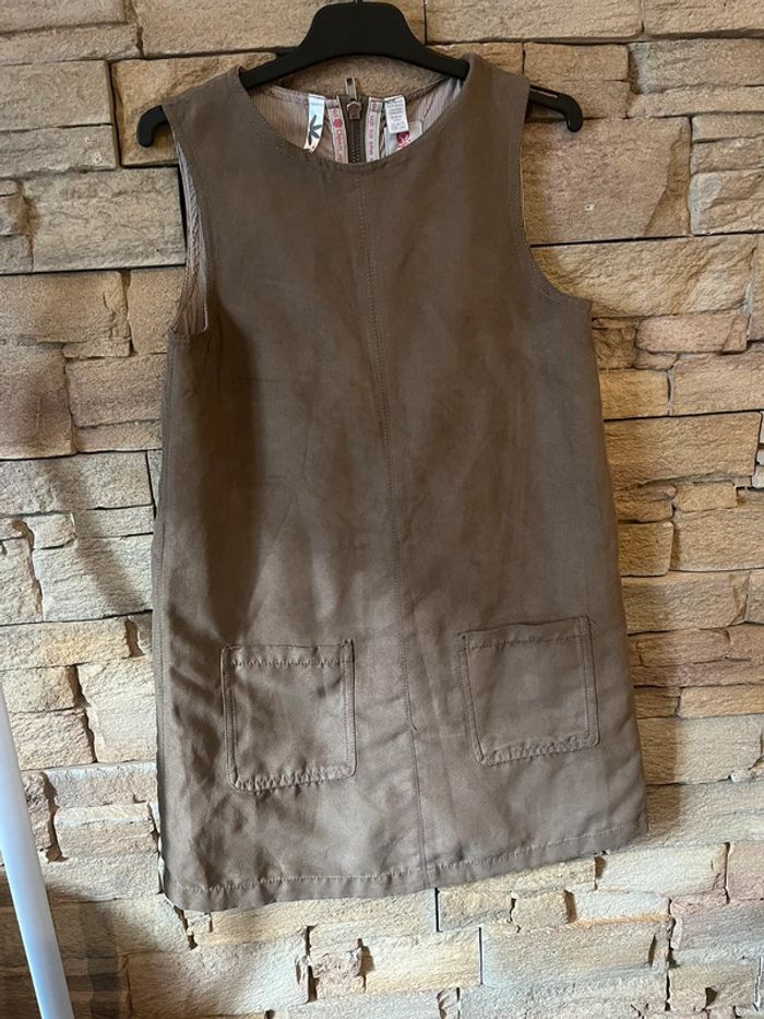 Robe en daim marron 10 ans Okaidi