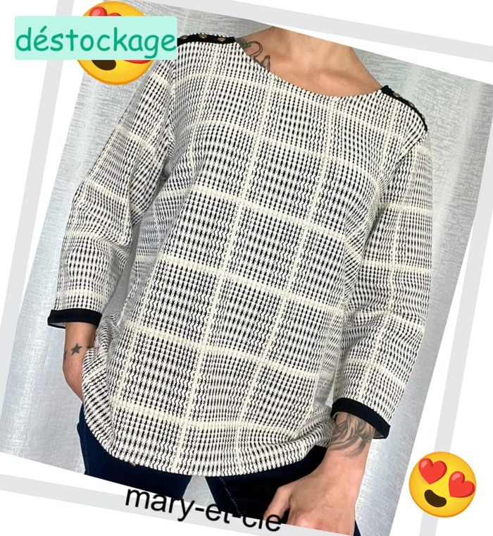 Haut manches 3/4 gdm taille XL - photo numéro 2