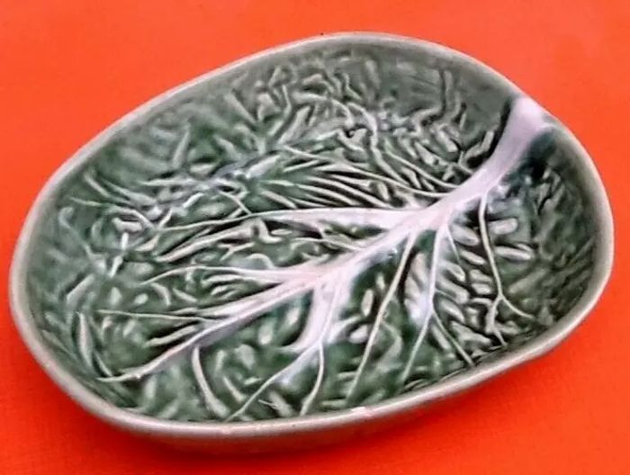 Coupelle / Ravier Céramique forme feuille de choux - photo numéro 2