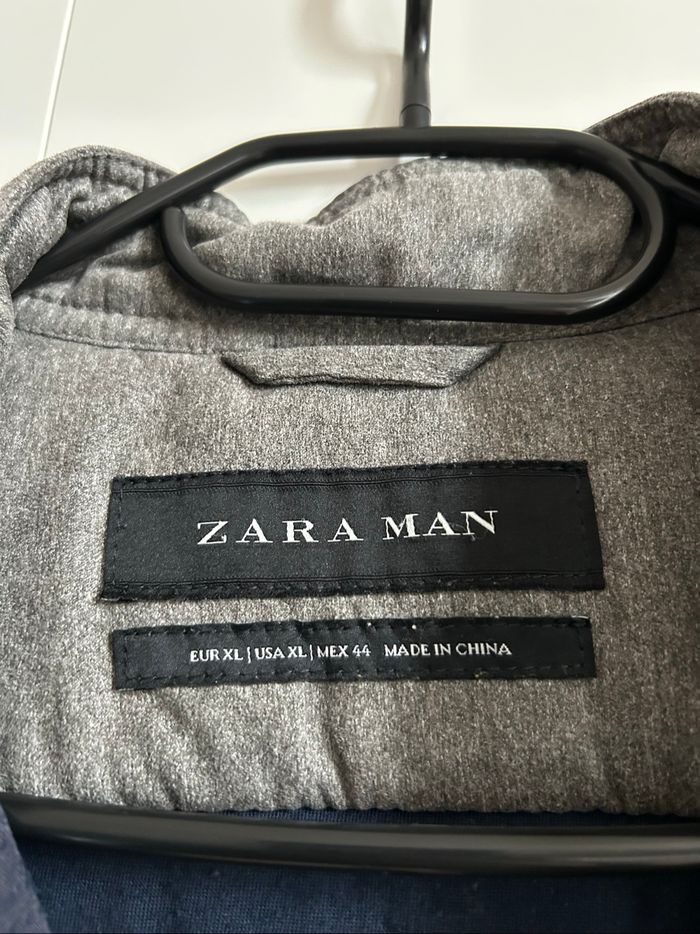 Veste grise unie matelassée Homme Zara Tailles L-XL - photo numéro 5