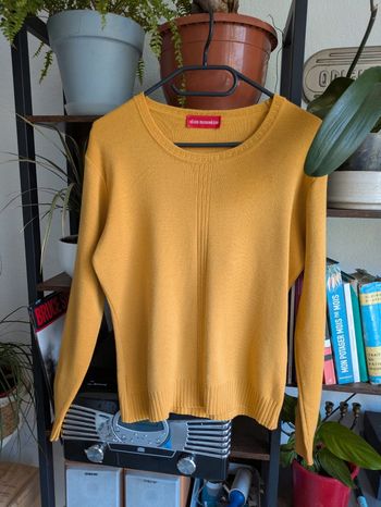 Pull laine mérinos moutarde Alain Manoukian