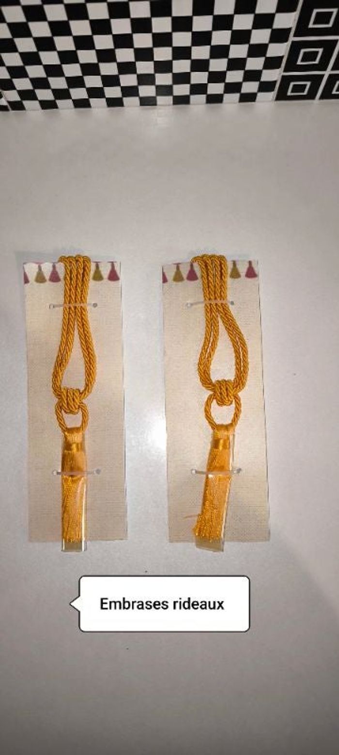 Lot de 2 embrases orange pour rideaux et voilages Neufs #dilo2103accessoire