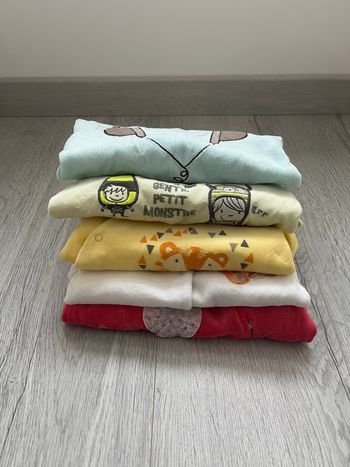 Lot de 5 pyjamas bébé – 6 mois – Okaïdi, Kiabi, Vertbaudet