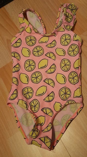 Maillot de bain 1 pièce 2/4ans. Citrons.