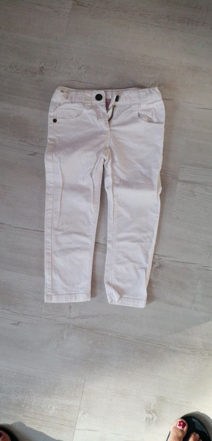 Pantalon blanc fille