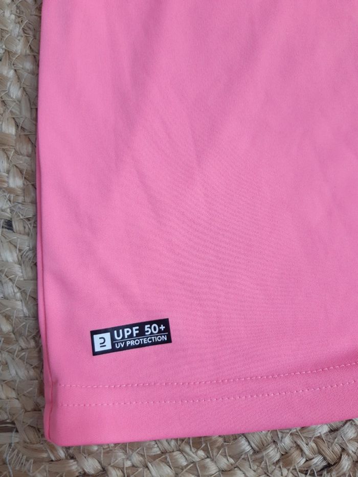 Tee shirt maillot de bain rose Olaian 4/5 ans - photo numéro 3