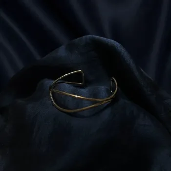 Bracelet jonc doré