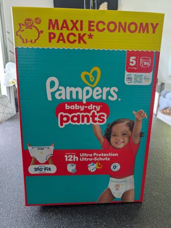 Pack Pampers Baby Dry Pants taille 5