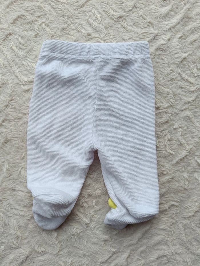 Ensemble (pyjama velours 2 pièces avec pieds 0mois/gilet velours avec capuche 1mois) Ours Kitchoun - photo numéro 8