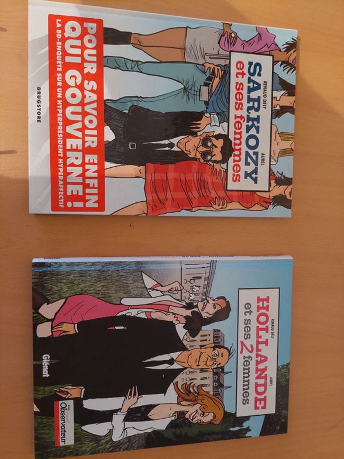 Livre Sarkozy et ses femme , et Hollande et ses 2 femmes