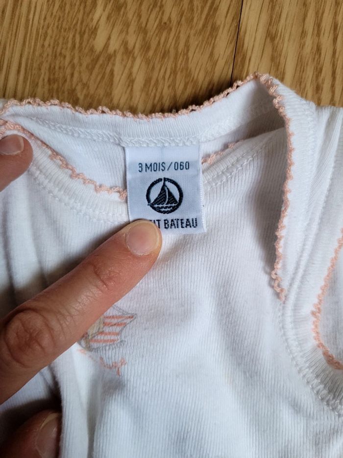 Body bretelles mixte 3 mois tbe - photo numéro 2
