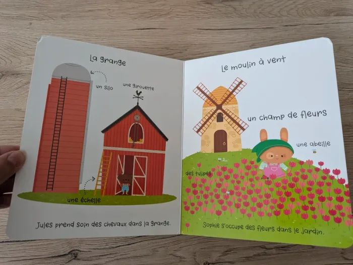 Livre carton jeune enfant La Ferme - photo numéro 9