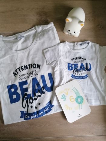 Lot tee-shirts père/fils