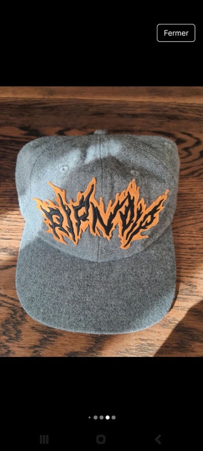 Casquette grise Ripndip réglable 50% laine - photo numéro 15