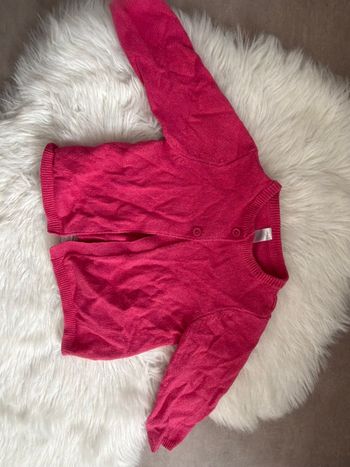 Gilet rose fuchsia 9 mois tex 