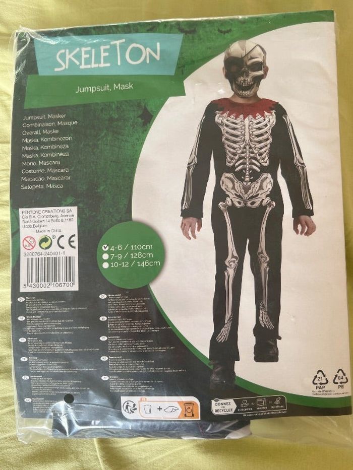 Déguisement squelettes