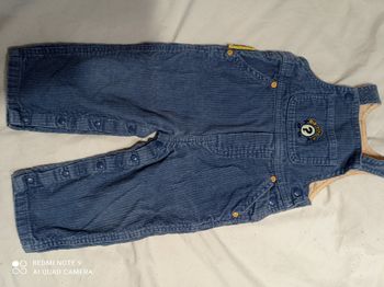 salopette bleue de DPAM 18 mois ref R127 C6