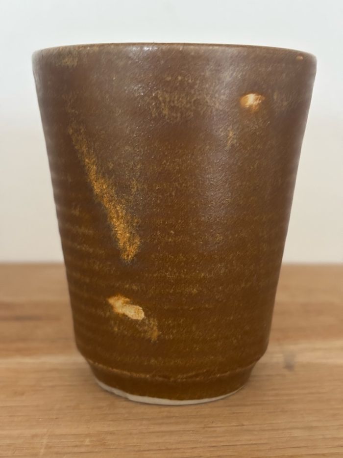 Vintage lot de 4 gobelets en grès - photo numéro 2