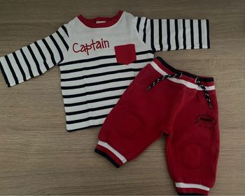 Ensemble t-shirt manches longues et jogging 6 mois