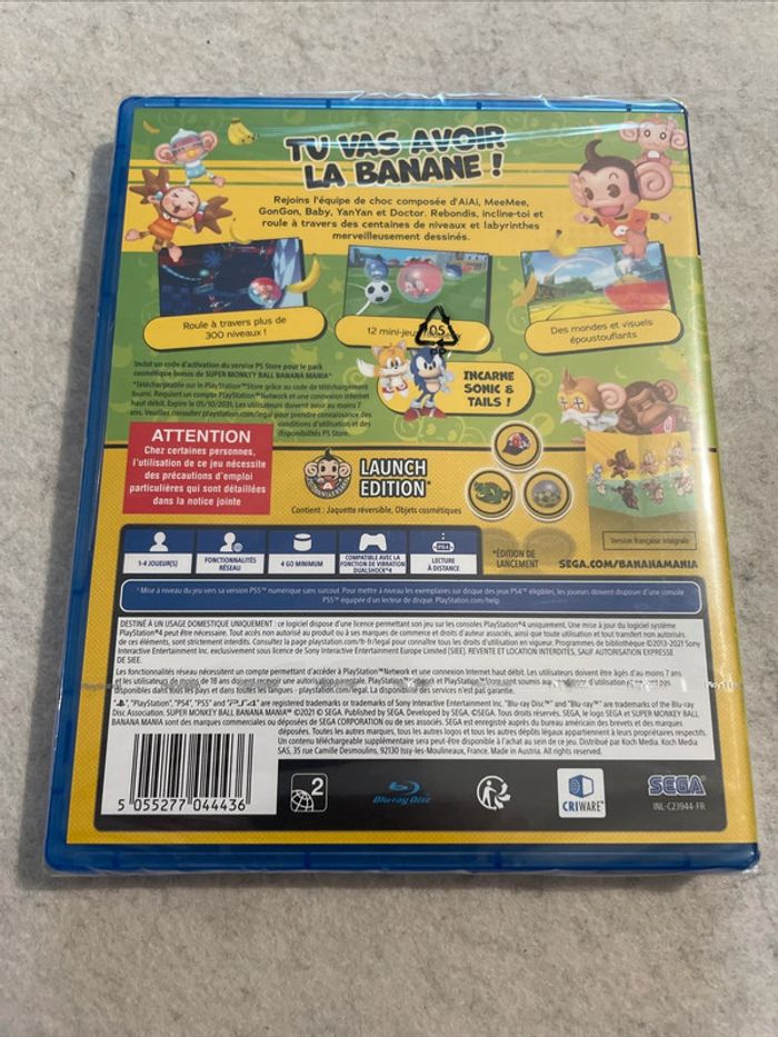 Super Monkey Ball Banana Mania Jeu PS4 FR - photo numéro 2