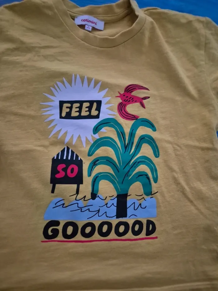 Tee-shirt Catimini 4 ans neuf juste lavé - photo numéro 3