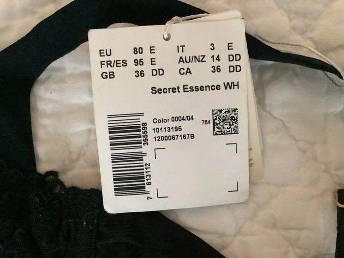 Soutien-gorge dentelle Triumph neuf étiquette noir 95E - photo numéro 4