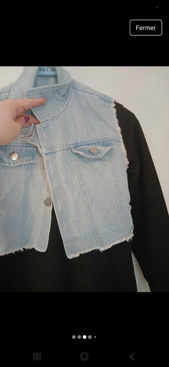 Robe avec boléro jeans - photo numéro 4