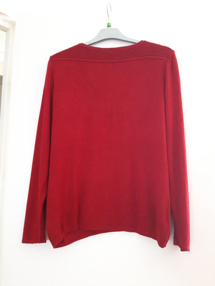 Pull rouge taille L - photo numéro 4