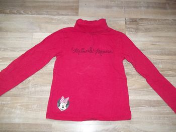 Sous-pull rouge Minnie Mouse 7/8 ans (Disney1)