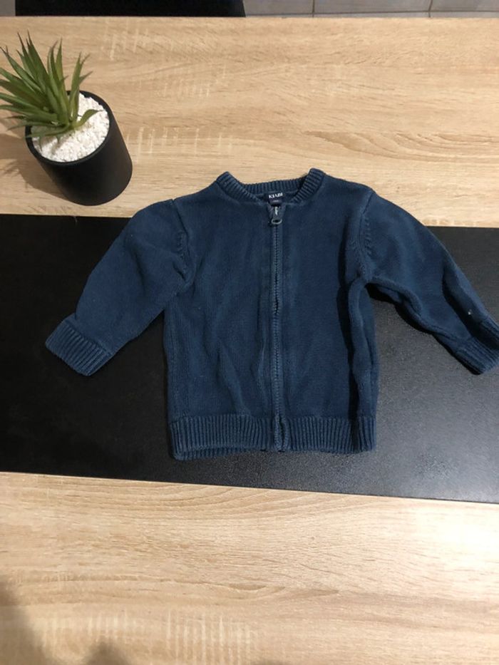 Gilet à zip garçon 12 mois